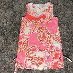 Lilly Pulitzer shift dress with elephant trim